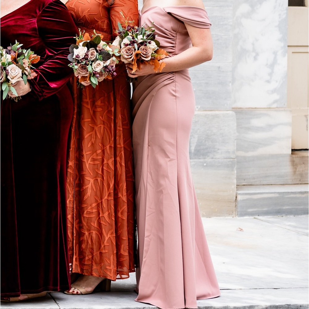 revelry bridesmaid dress Dress- Ariel Convertible Crepe Dre… Color:Ivory+Champagne Sea Mist 18th century clothing